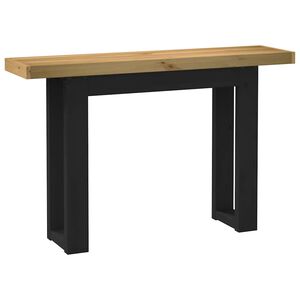 vidaXL Tavolo Consolle NOAIN Gambe Forma U 120x30x75 cm Legno Massello