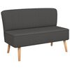 vidaXL Divano in Tessuto 117x55,5x77 cm Grigio Scuro