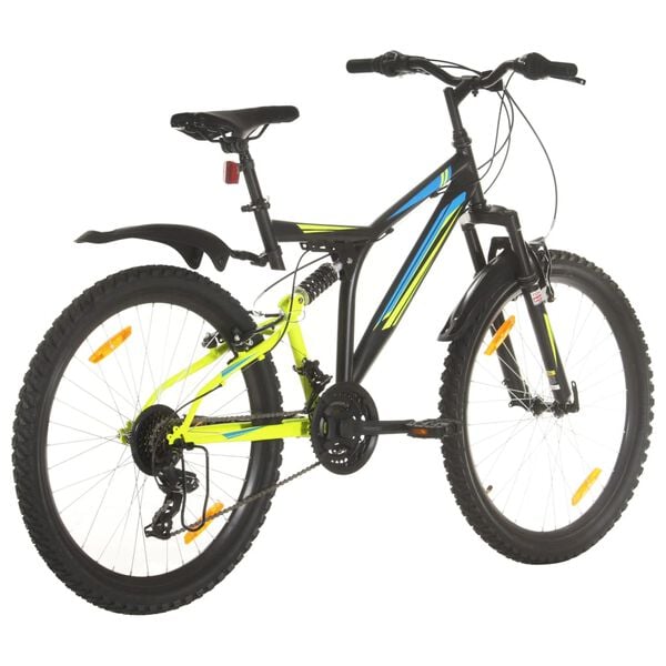 vidaXL Mountain Bike 21 Speed 26" Ruote 49 cm Nero