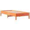 vidaXL Letto Libreria senza Materasso Marrone Cera 75x190 cm in Pino