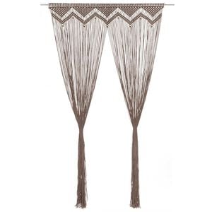 vidaXL Tenda Macram&egrave; Grigio Talpa 140x240 cm in Cotone