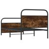 vidaXL Giroletto senza Materasso Rovere Fumo 100x200 cm in Truciolato