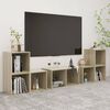 vidaXL Set Mobile TV 6 pz Rovere Sonoma in Legno Multistrato