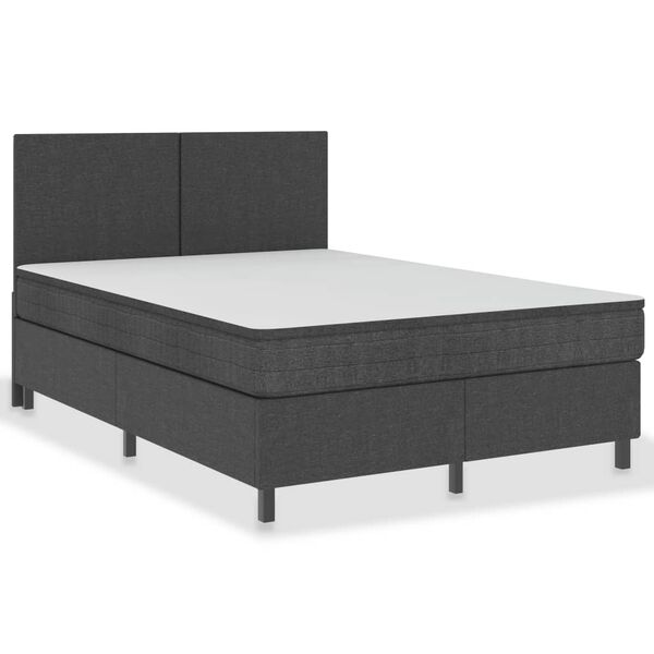 vidaXL Letto a Molle Grigio in Tessuto 180x200 cm