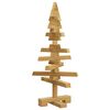 vidaXL Albero di Natale in legno Legno Massello di Pino