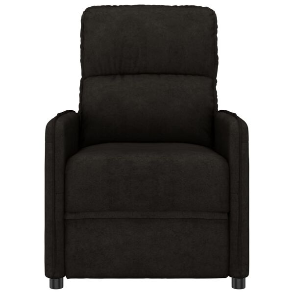 vidaXL Poltrona Massaggiante Nera in Microfibra