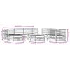 vidaXL Set Salotto da Giardino 7 pz in Legno Massello di Douglas