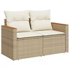 vidaXL Set Divano da Giardino 12 pcs Beige Rattan in Polipropilene
