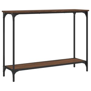 vidaXL Tavolo Consolle Rovere Marrone 101x30,5x75 cm Legno Multistrato