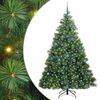 vidaXL Albero di Natale artificiale con 300 LED Verde 210 cm PE e PVC