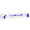 vidaXL Mobile Porta TV con Luci LED Bianco 260x36,5x40 cm