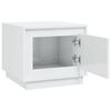 vidaXL Tavolino da Salotto Bianco Lucido 51x50x44 cm Legno Multistrato
