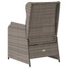 vidaXL Panchina da giardino con cuscino 2 pcs Grigio Poly Rattan