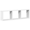 vidaXL Mobile a Parete 100x16x30 cm Bianco in Legno Multistrato