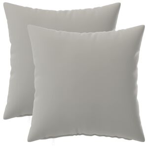 vidaXL Federa 2 pcs HEERLEN Grigio 30 x 30 cm Poliestere