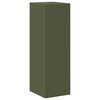 vidaXL Armadio per File Geometrico 2 pcs Verde oliva 44 x 50 x 139 cm