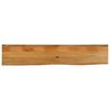 vidaXL Piano Tavolo Bordi Vivi 140x20x2,5cm in Legno Massello di Mango