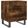 vidaXL Comodino Rovere Fumo 40x35x47,5 cm in Legno Multistrato