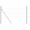vidaXL Palo della recinzione Argento 25 x 0,6 m (maglia 36 mm) Acciaio