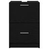vidaXL Mobile da Bagno Rovere Nero 40 x 37 x 59 cm Legno multistrato