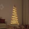 vidaXL Albero di Natale Naturale 150 cm legno massiccio di frassino