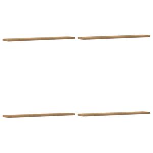 vidaXL Mensole Parete 4pz Rovere Artigianale 60x20x1,5cm in Truciolato