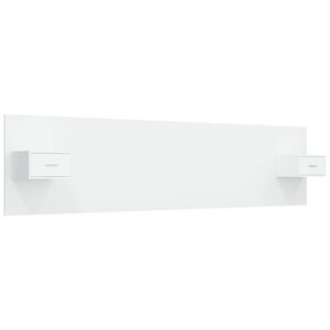 vidaXL Testiera per Letto con Comodini in Legno Multistrato Bianco