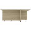 vidaXL Tavolino Salotto Rovere Sonoma 79,5x79,5x30cm Legno Multistrato