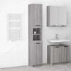vidaXL Armadietto Bagno Grigio Sonoma 32x34x188,5 cm Legno Multistrato