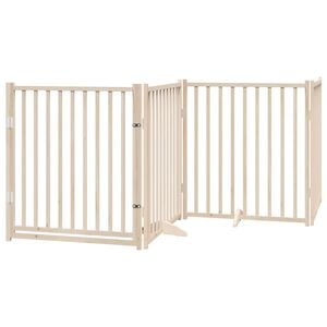 vidaXL Cancelletto per cani con porta pieghevole 4 pannelli 320 cm