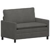 vidaXL Divano Grigio Scuro 126 x 81 x 87,5 cm Tessuto