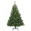 vidaXL Albero di Natale artificiale con 150 LED Verde 150 cm PE e PVC