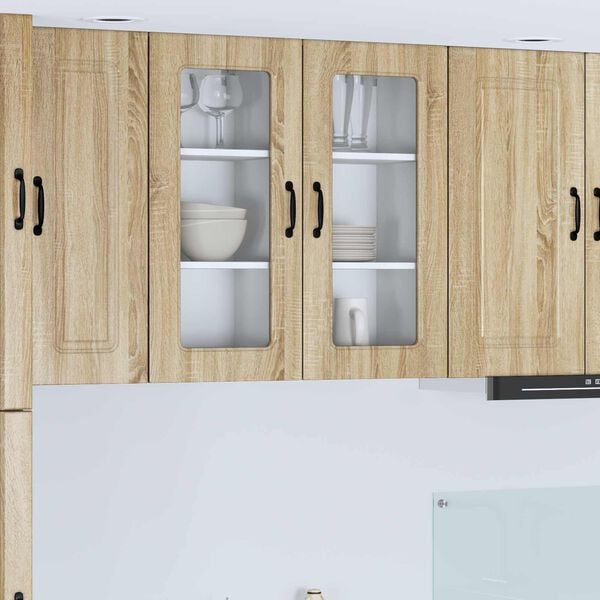 vidaXL Mobile da cucina Kalmar 2 pcs Rovere Sonoma 40 x 31 x 80 cm
