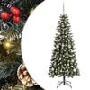 vidaXL Albero di Natale artificiale con 150 LED Verde 150 cm