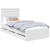 vidaXL Struttura del letto Bianco 100 x 200 cm Legno Ingegnerizzato