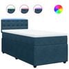 vidaXL Giroletto a Molle con Materasso Blu 80x200 cm in Velluto