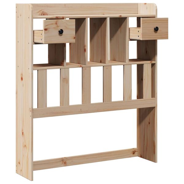 vidaXL Testiera con Ripiani 100 cm in Legno Massello di Pino