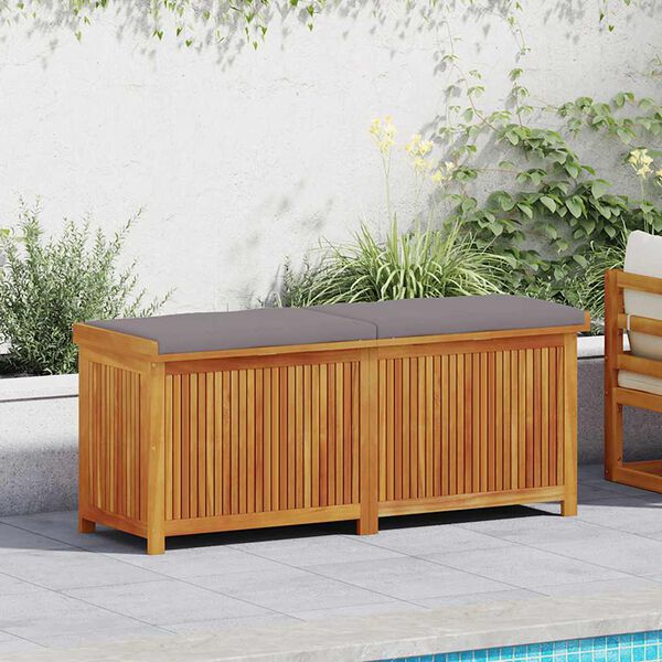 vidaXL Scatola Cuscini da Esterno 150x50x60,5 cm Legno Massello Acacia