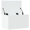vidaXL Contenitore Portaoggetti Bianco 60x35x35 cm in Truciolato