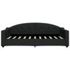 vidaXL Divano Letto con Materasso Nero 90x190 cm in Tessuto