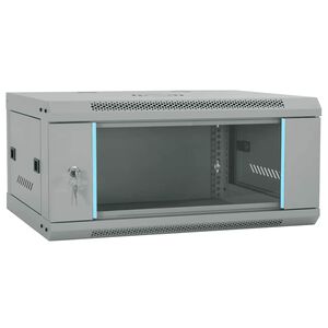 vidaXL Armadietto di rete Grigio 60 x 35 x 28 cm Acciaio