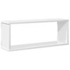 vidaXL Mensole Parete a Cubo 4pz Bianco Lucido 60x15x23cm Multistrato