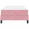 vidaXL Letto a molle con materasso Rosa 80 x 220 cm Tessuto