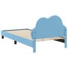 vidaXL Struttura letto bambini con testata Blu 80 x 200 cm PU