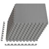 vidaXL Tappetino per piscina 40 pz Grigio 14,4 m&sup2; Schiuma EVA