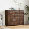 vidaXL Credenza Rovere Marrone 88,5 x 30,5 x 73 cm Legno multistrato