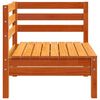 vidaXL Divani Angolari Giardino 2pz Marrone Cera Legno Massello Pino