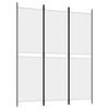 vidaXL Divisorio a 3 Pannelli bianco 150x180 cm in Tessuto