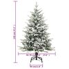 vidaXL Albero di Natale Artificiale con Neve Verde 120 cm PVC e PE