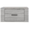vidaXL Comodini a Muro 2 pz Grigio Sonoma 50x36x25 cm